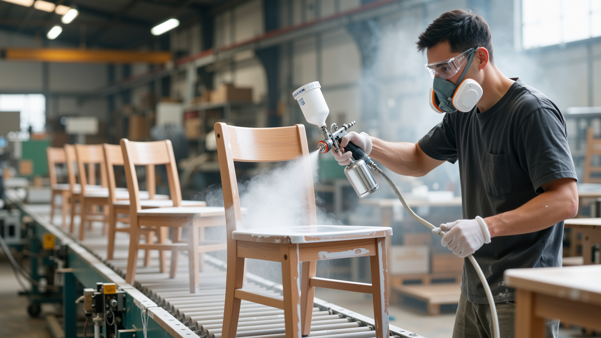 SAMYAM furniture factory — production floor