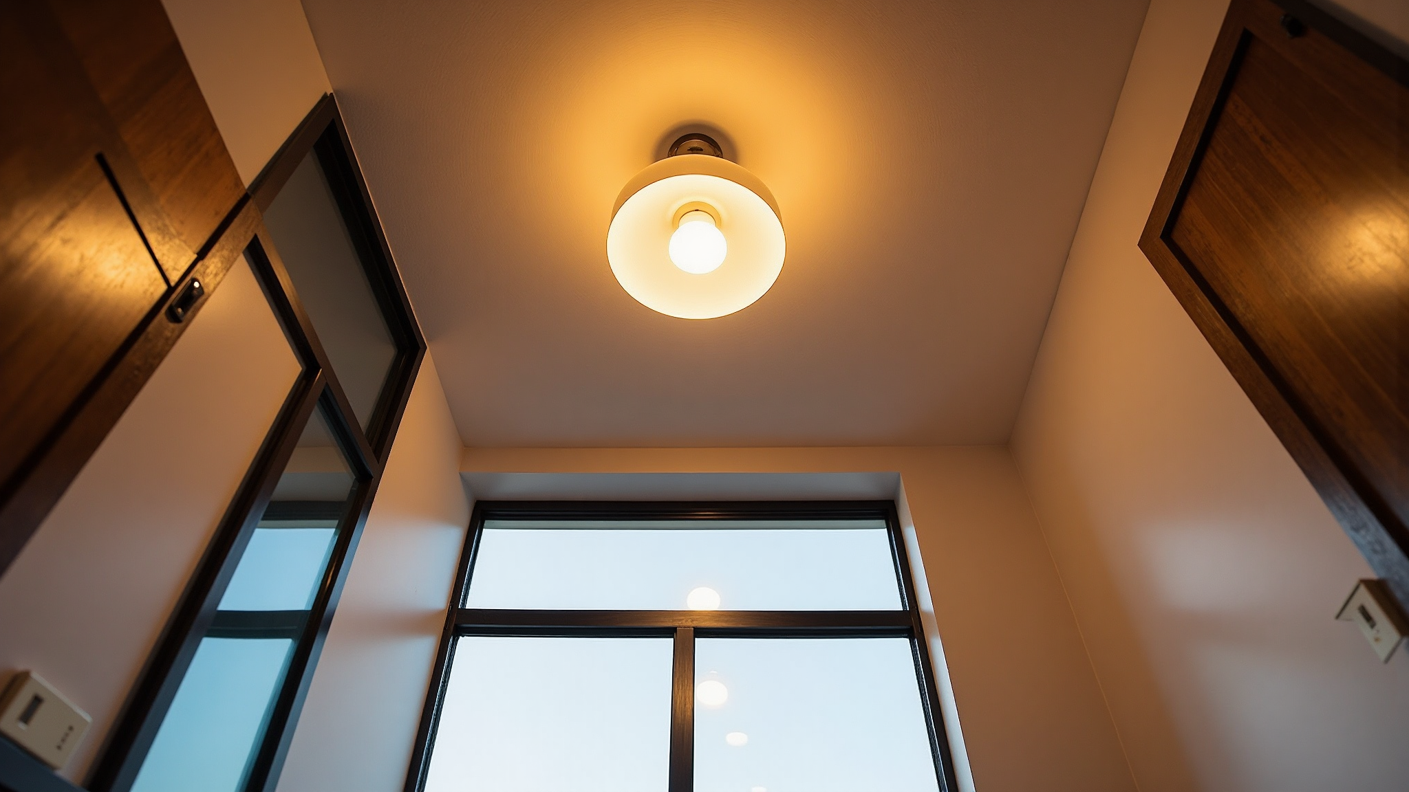 Flush Opal Ceiling Light