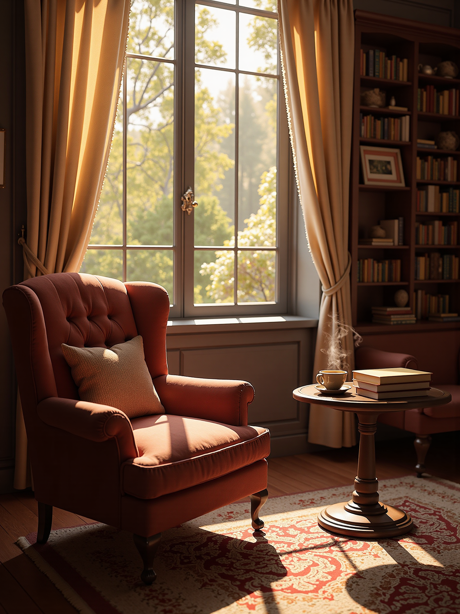 Warm-toned interior detail