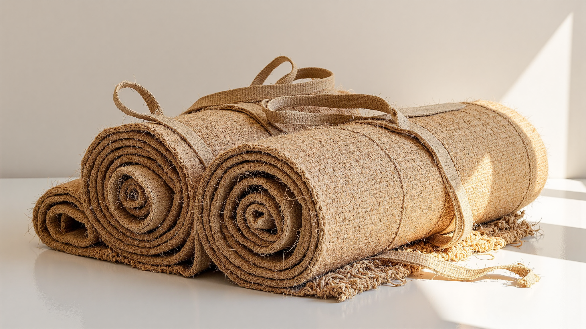 Hand-Knotted Jute Rug