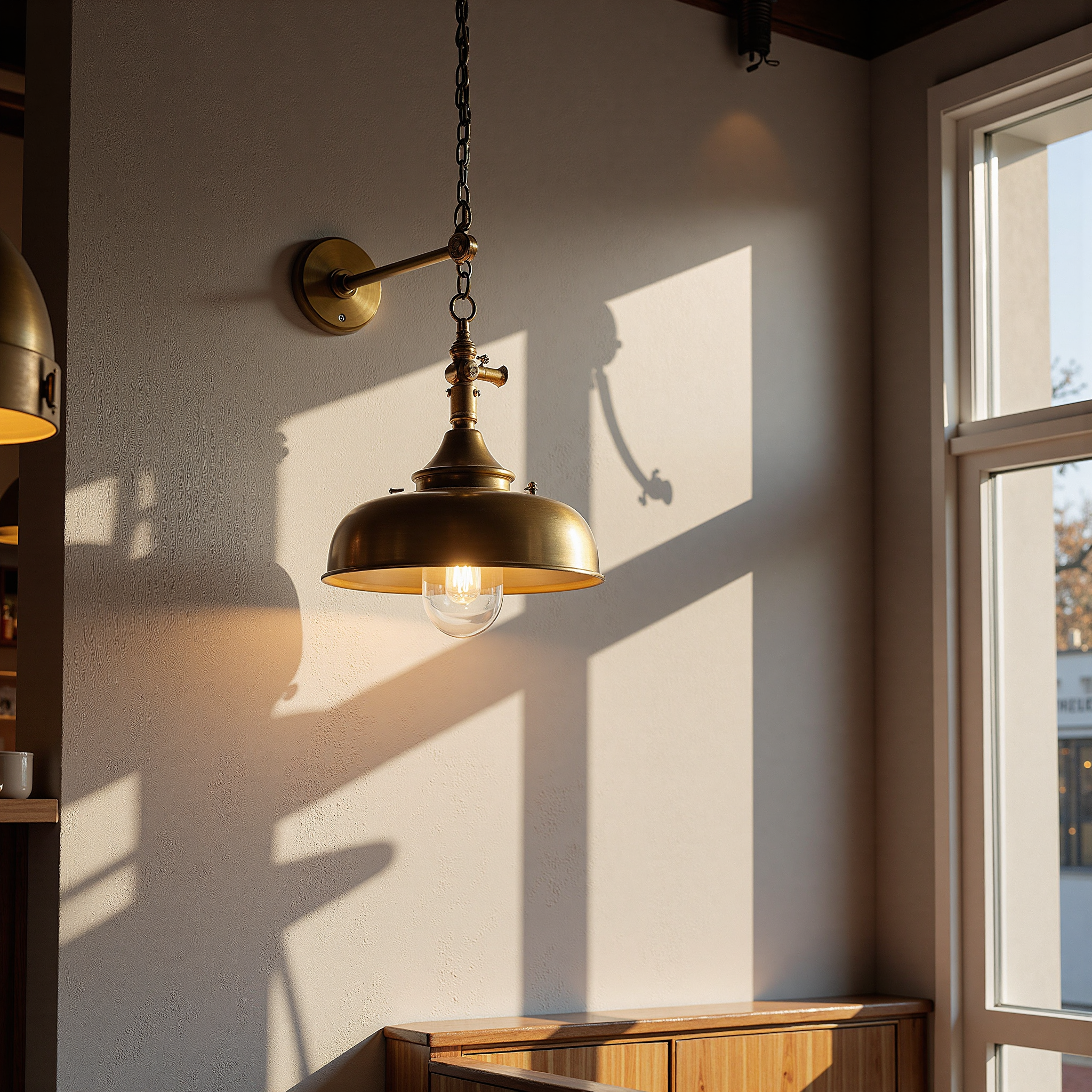 Brass Bedhead Wall Lamp