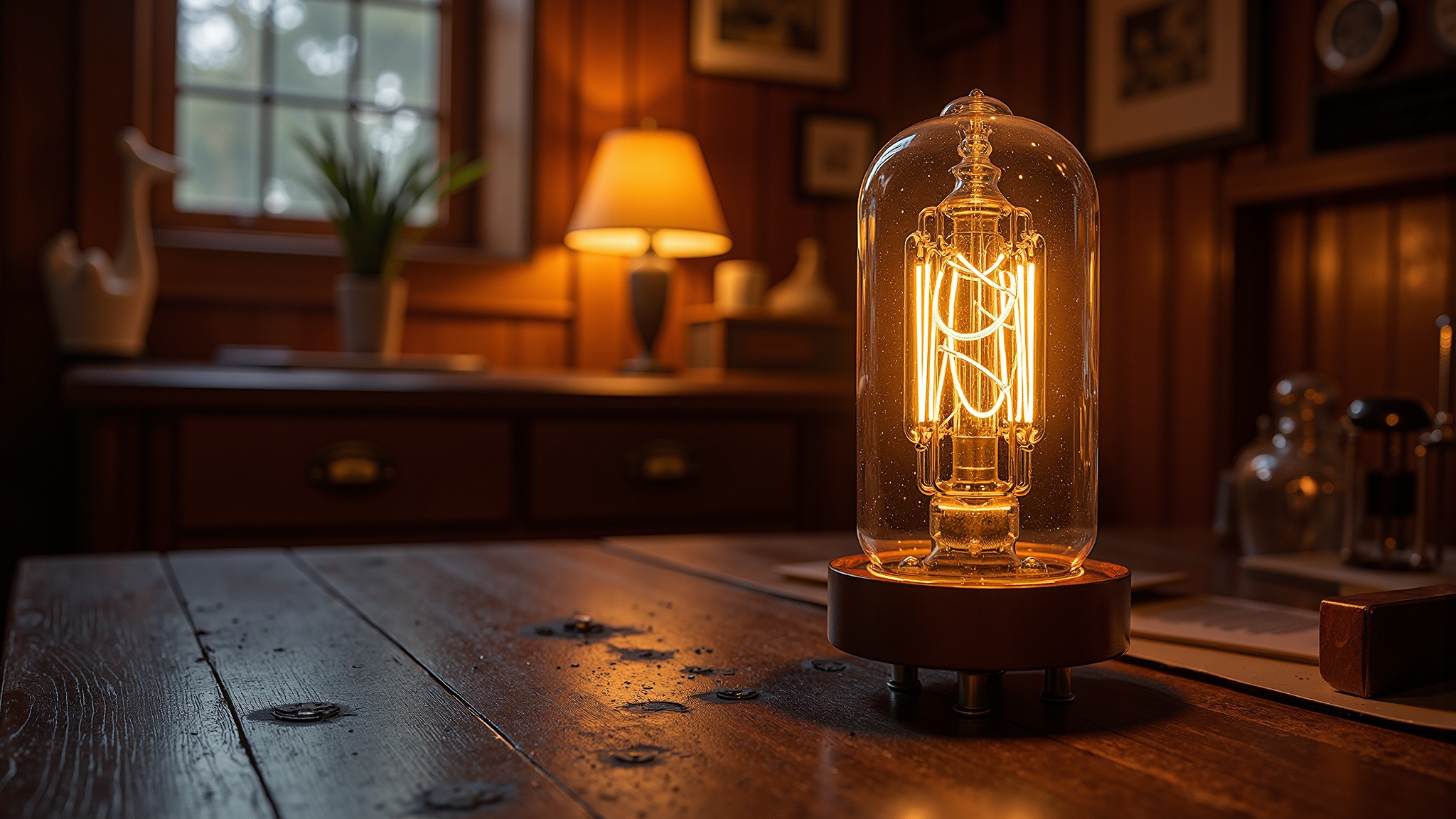 Arched Brass Floor Lamp — view 3
